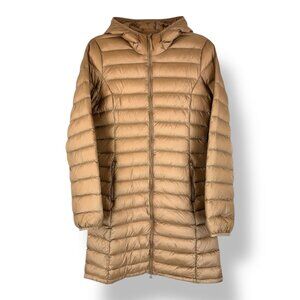 TNA | S | Botanie Long Puffer Jacket | Tan | Streetwear | Minimalist | Travel